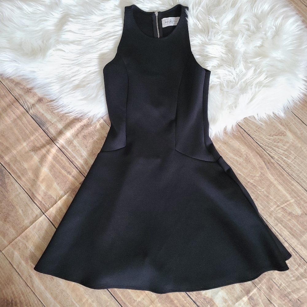 Abercrombie & fitch black flare dress